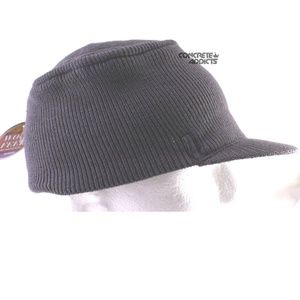 Gray Beanie Campus Visor Jeep Cap Comando Knit